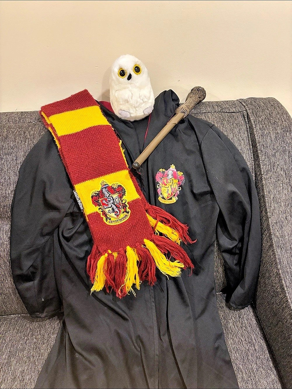 Wizard Costume Set in Black & Red
